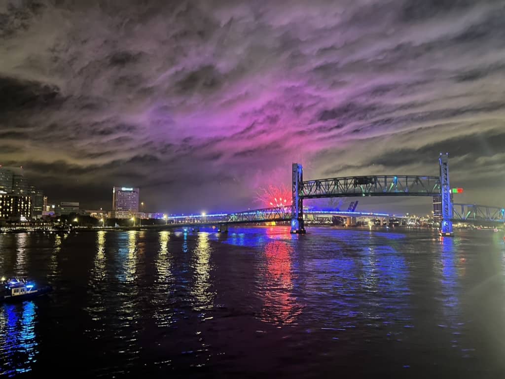 river fireworks