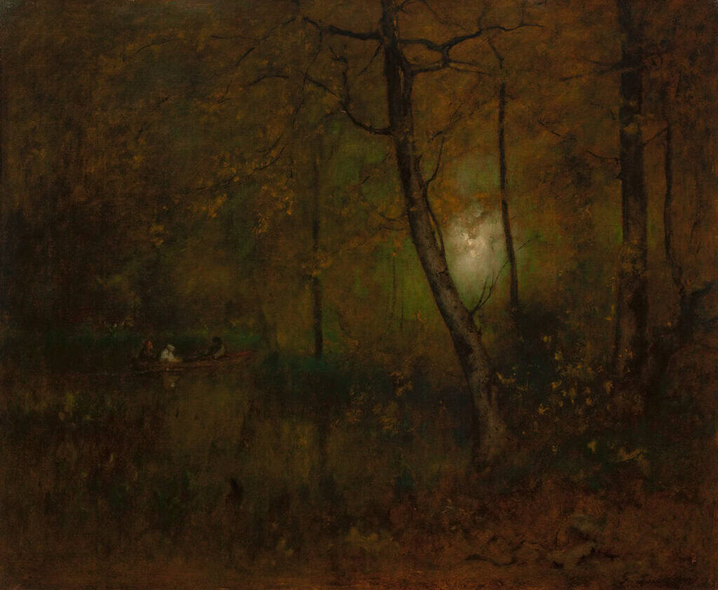"Pool in the Woods" by George Iness, at Worcester Art Museum